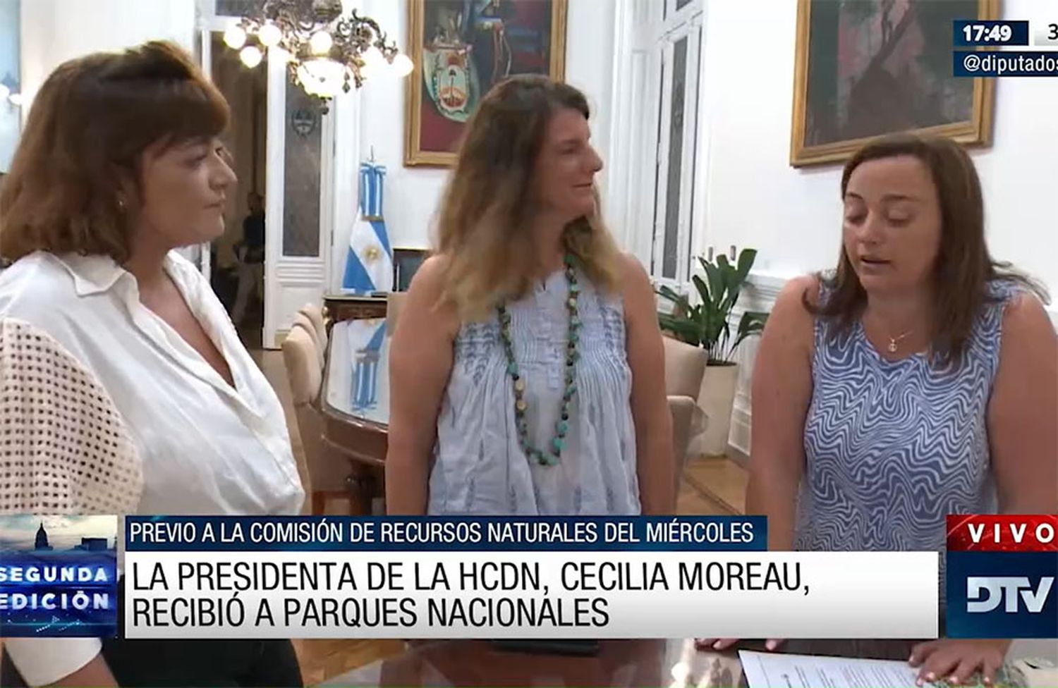 Cecilia Moreau recibió en Diputados a autoridades de Parques Nacionales