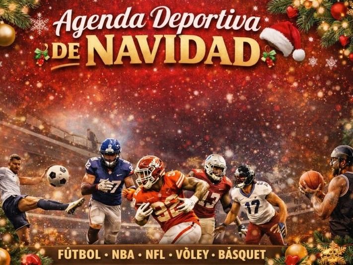 Partidos de diferentes disciplainas para ver el 24 y 25 de diciembre.Foto:GPT