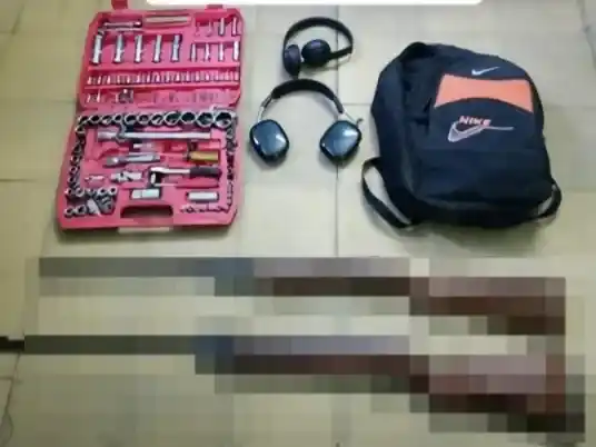 Objetos secuestrados tras robo en camino a villa jardín