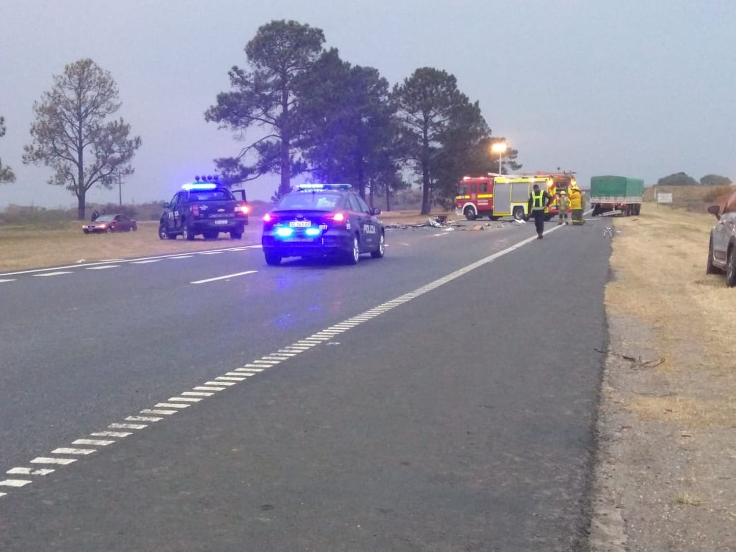 Accidente fatal en la Autopista Santa Fe – Rosario,   altura de Arocena