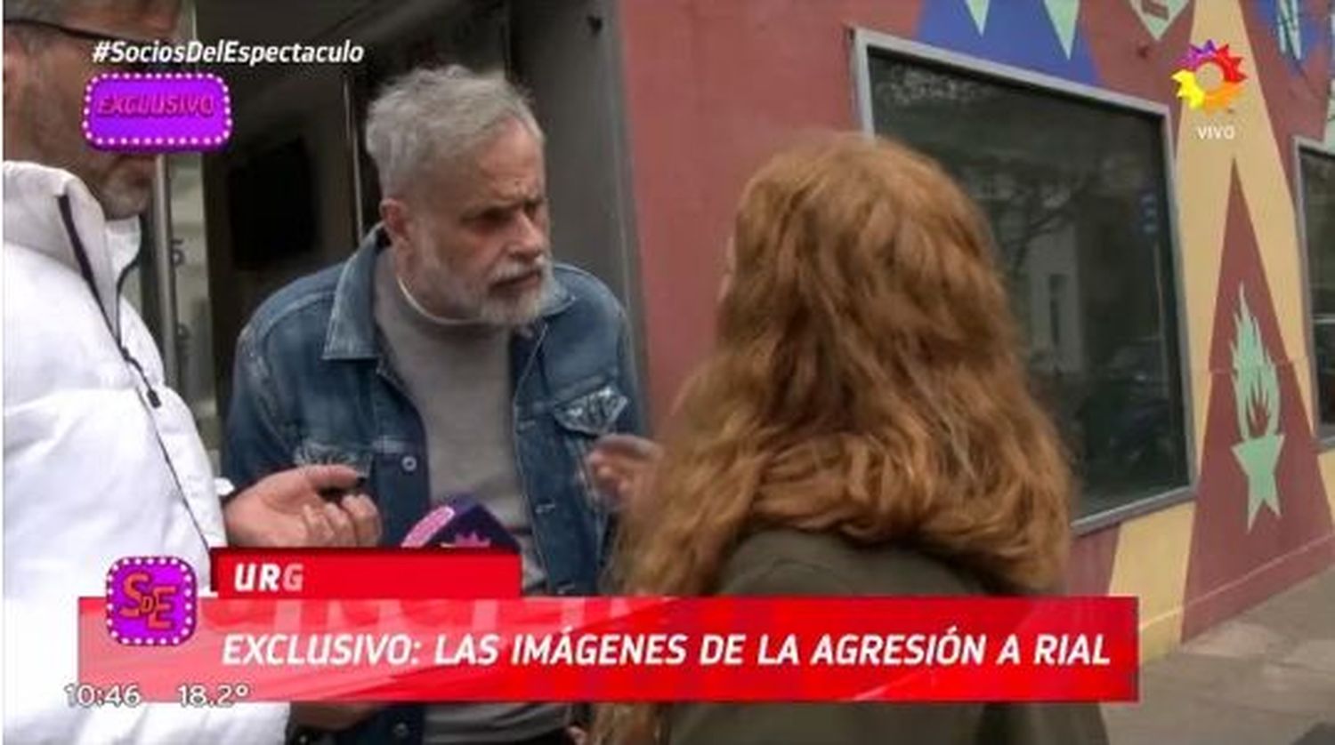 El fuerte video de la violenta agresión a Jorge Rial a la salida de la radio: empujones, botellazo e insultos