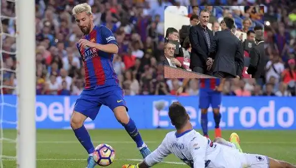 Bauza vio a Messi desde la platea y este jueves se reúnen
