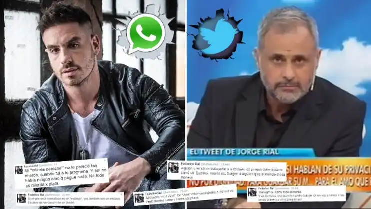 Fede Bal Vs Jorge Rial: "No voy a permitir que me trates de esclavo"