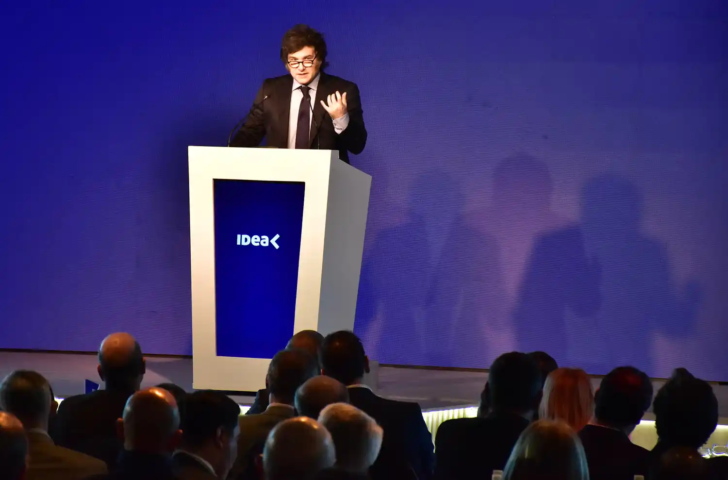 Javier Milei habló ante los empresarios de Idea.