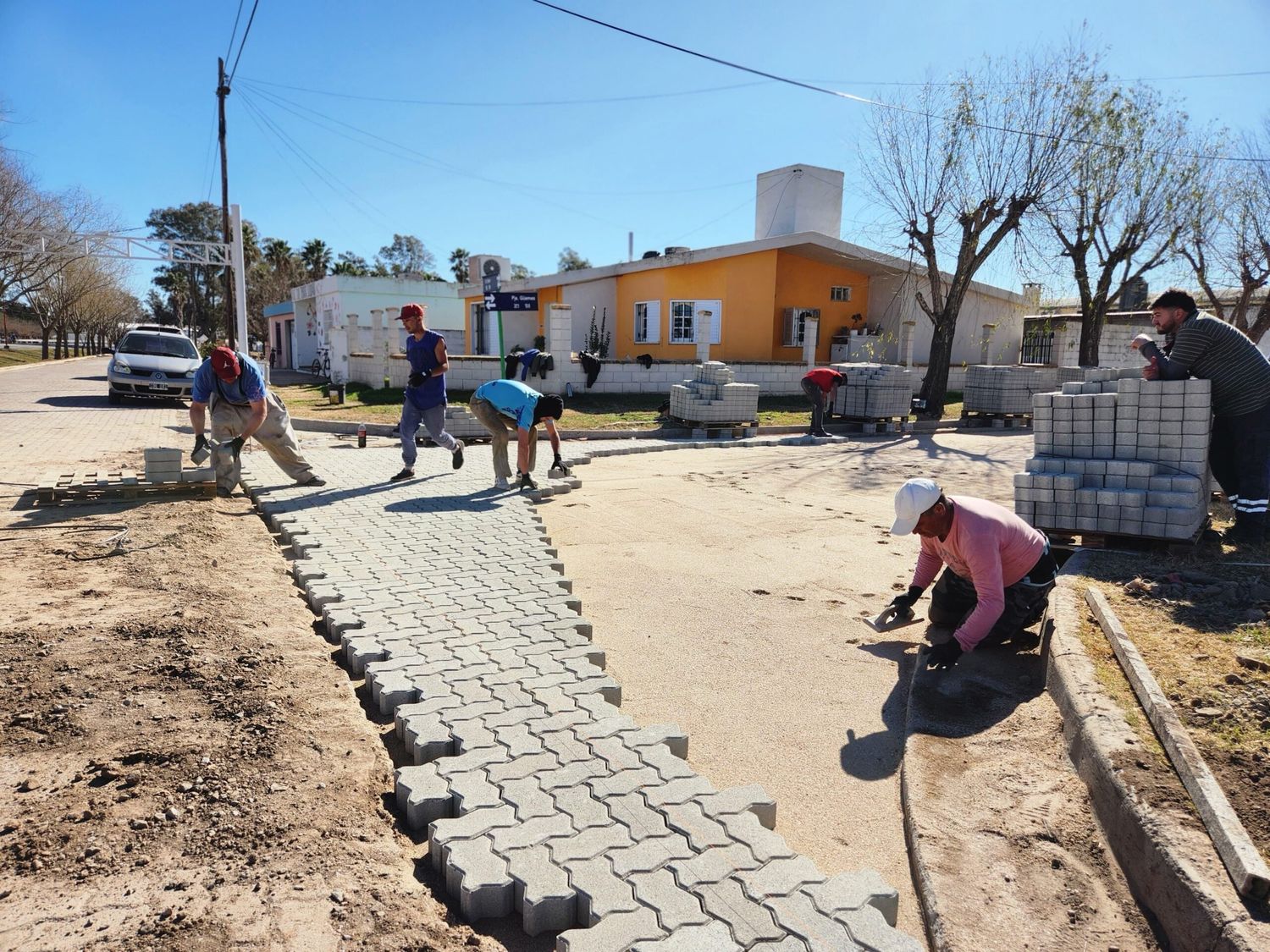 Se trabaja con pavimento intertrabado.