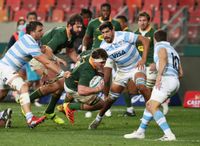 Los Pumas sufrió el poder de Sudáfrica en el debut