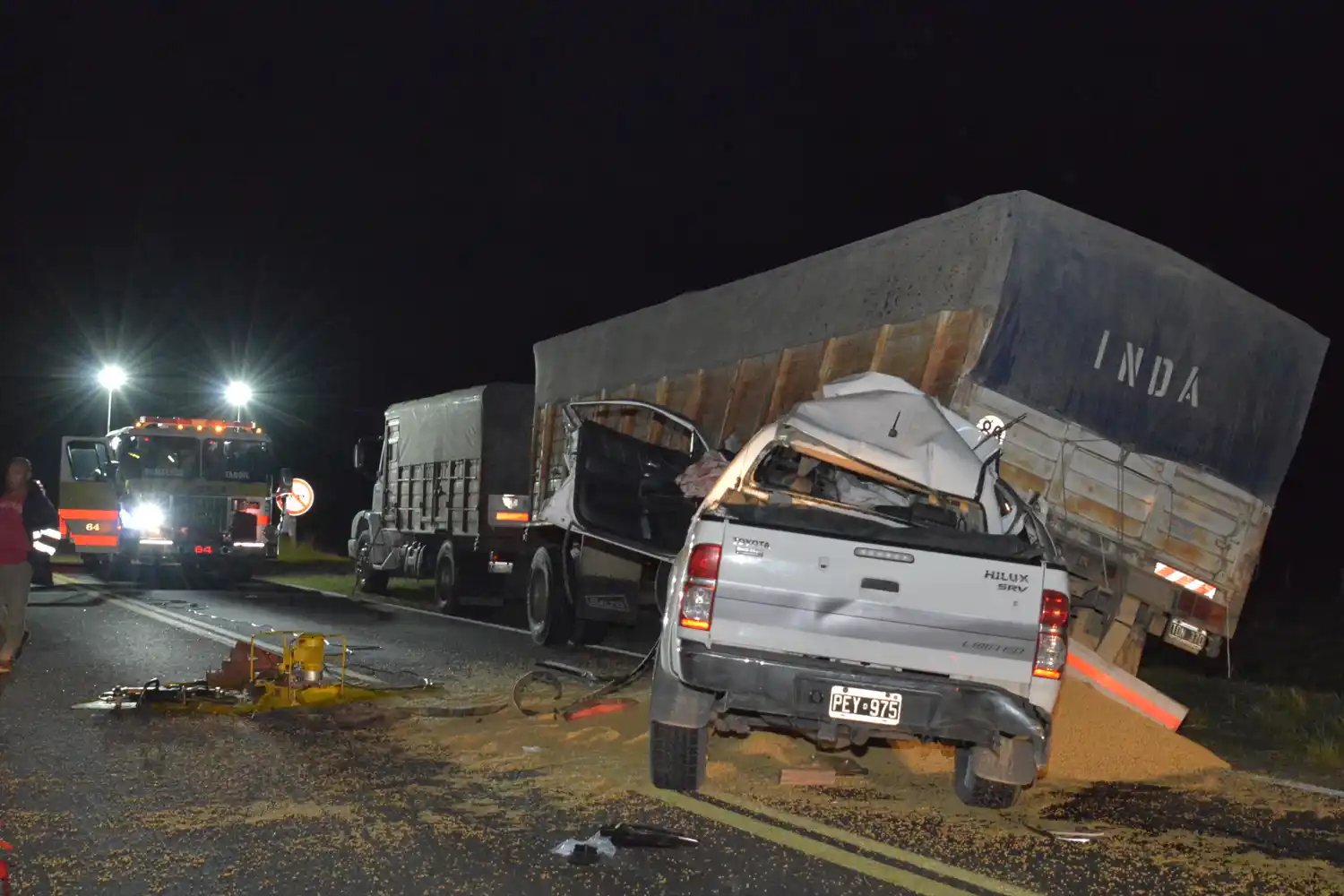 Salió de terapia el conductor de la camioneta que chocó contra un camión