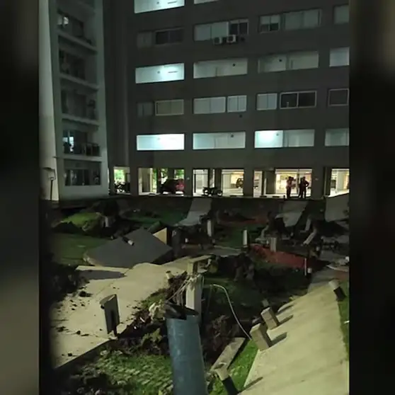 Derrumbe en Parque Patricios: colapsó el estacionamiento de un edificio y 200 vecinos fueron evacuados