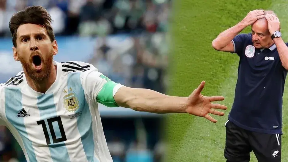 Lionel Messi y el reencuentro con Gernot Rohr en su despedida de la Selección