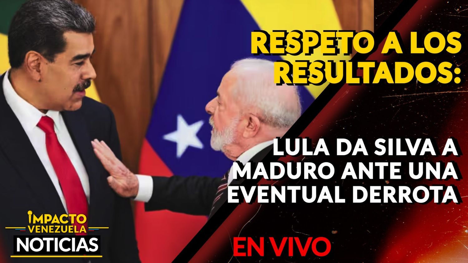 RESPETO A LOS RESULTADOS: Lula Da Silva a Maduro ante una eventual derrota – VIDEO