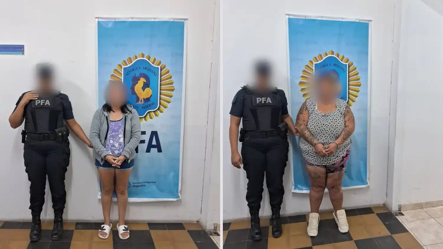 Las imputadas fueron trasladadas al penal de Ezeiza.