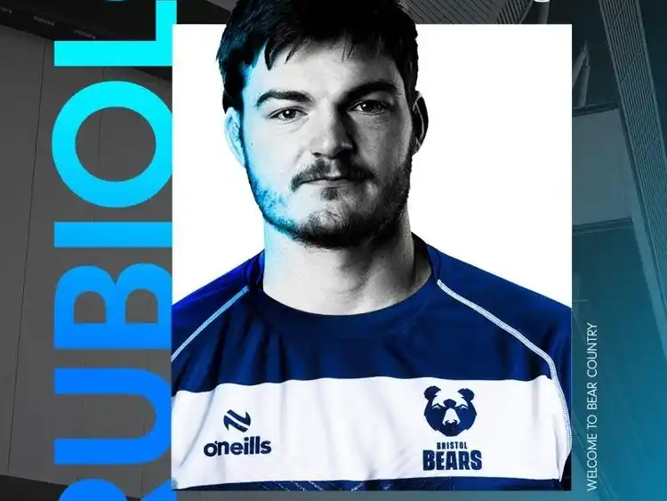 El rafaelino Pepi Rubiolo renovó con los "Osos" de Bristol.Foto:IG Bristol Bears