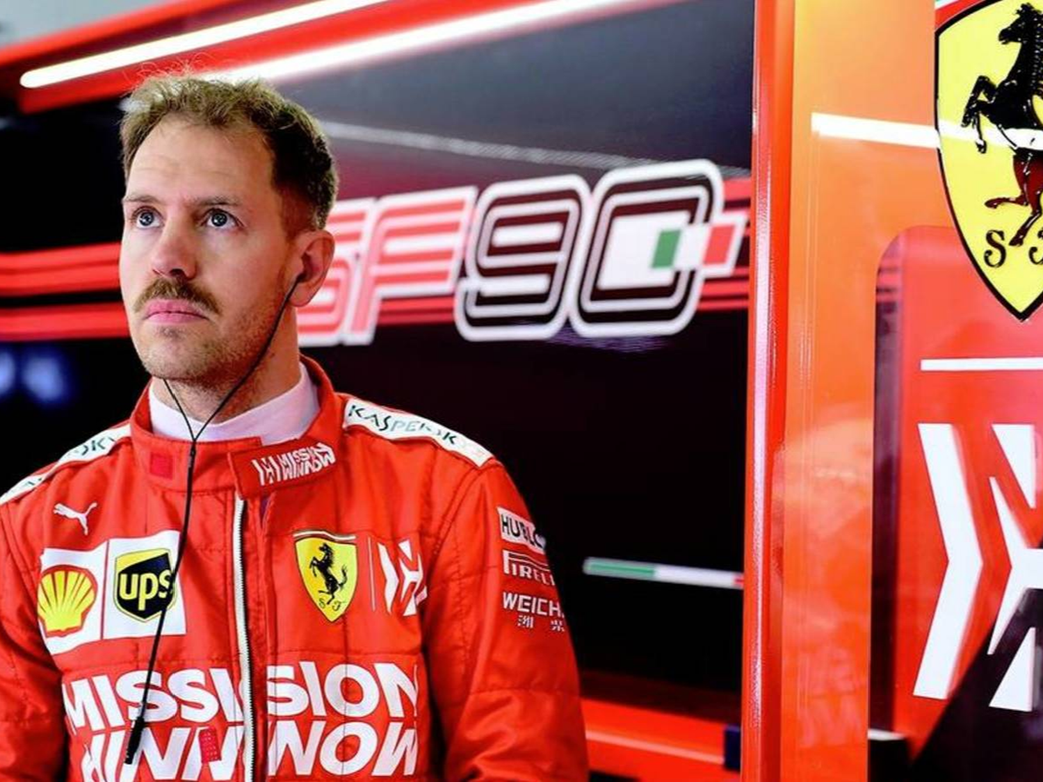 El alemán Vettel se aleja de a poco de Ferrari