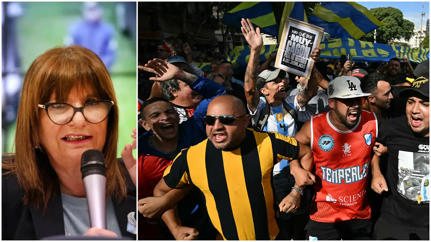 Tras la represión en el Congreso, Patricia Bullrich lanza la Ley Antibarras con penas más duras y foco en los dirigentes