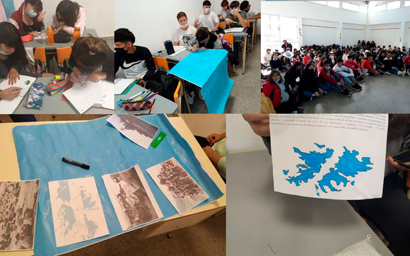 Muestra sobre Malvinas de la Secundaria 13 “Cabo Magliotti”