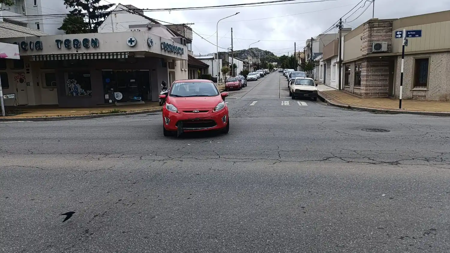 accidente Avenida Perón