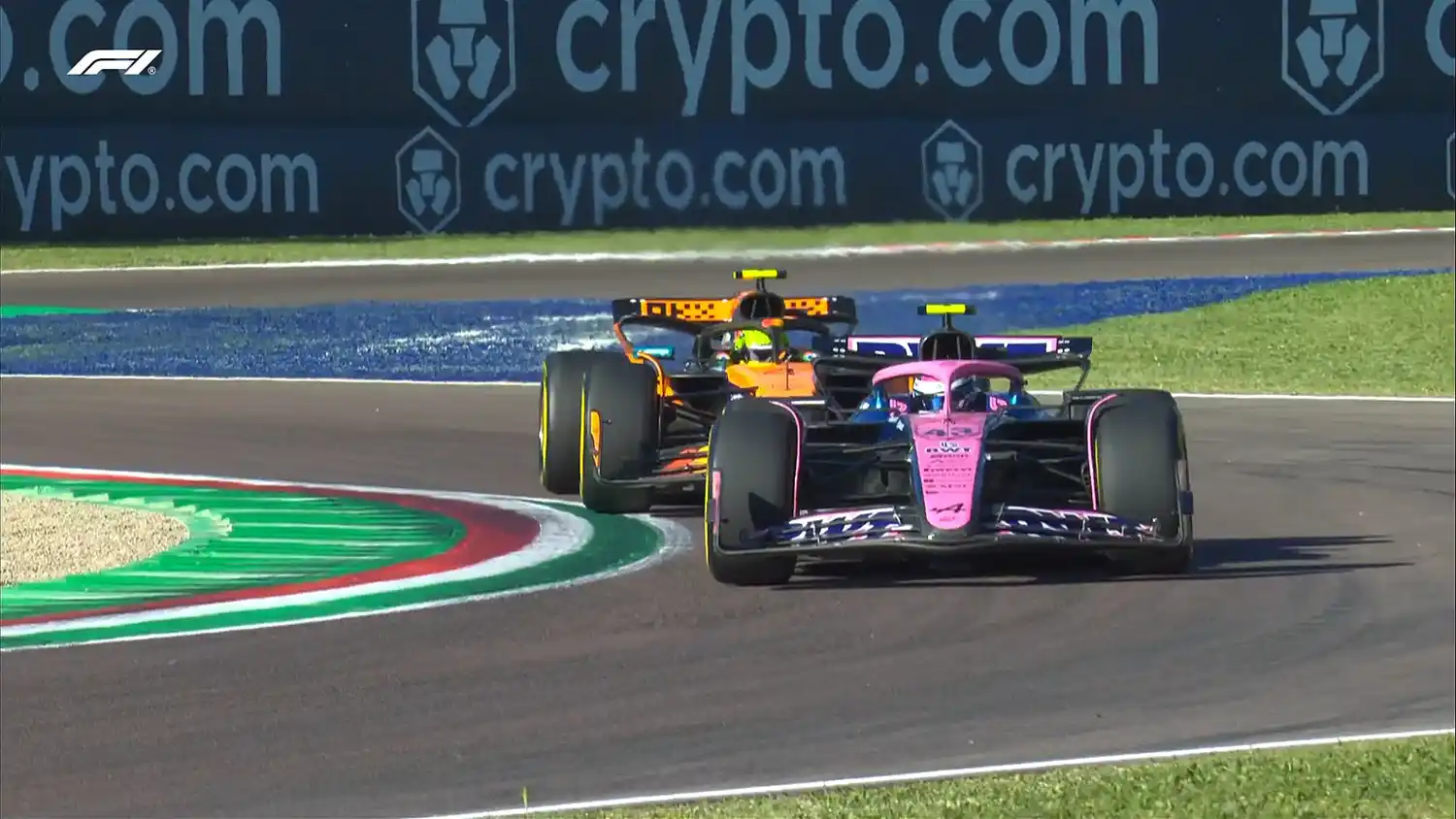 Colapinto, en las pruebas libres en Imola.