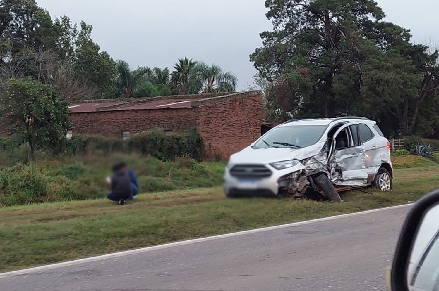 Fuerte choque entre dos vehículos en Ruta Nacional 34, entre Rafaela y Lehmann