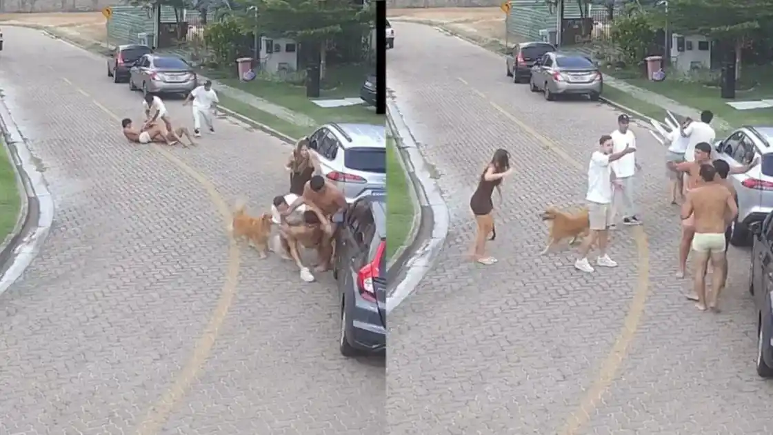 Se conoció el video de la pelea de los futbolistas argentinos con los vecinos en Brasil