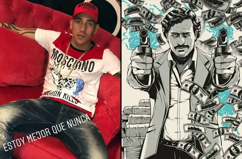 Utilizando una canción de Ozuna, Centurión se comparó con Pablo Escobar