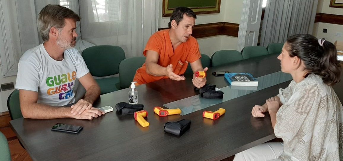 La Municipalidad compró cuatro termómetros infrarrojos que ya están en funcionamiento