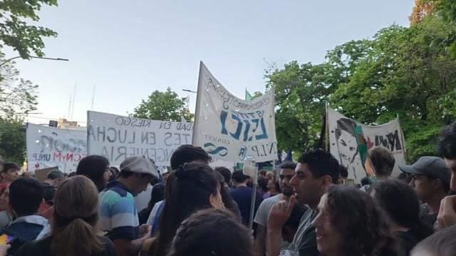 La Marcha de las Antorchas avanza sobre Av.7.