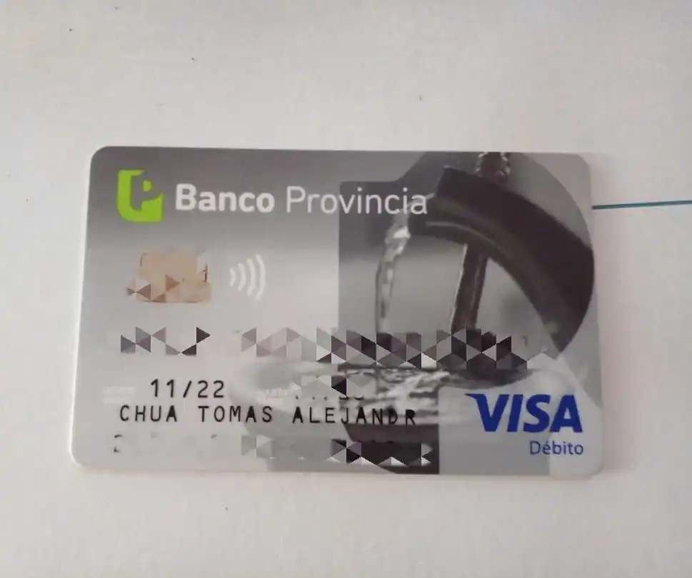 Tarjeta de débito encontrada