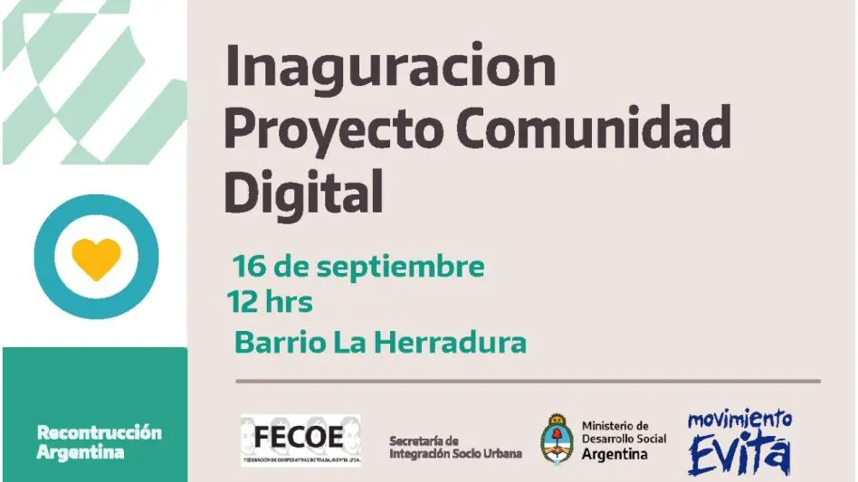 Nuevo Punto Digital en La Herradura: "Debe haber una comunidad organizada presente para que la democracia funcione"