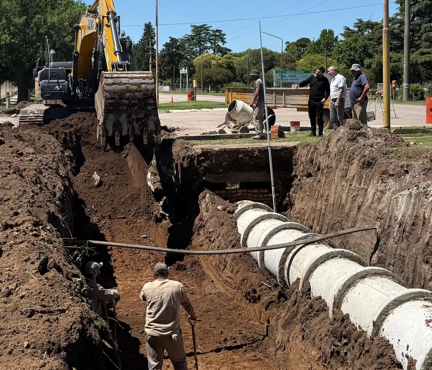 Desagües Villa Cañás