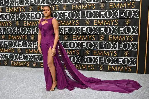 Taraji P. Henson en la alfombra de los Emmy. Foto AFP