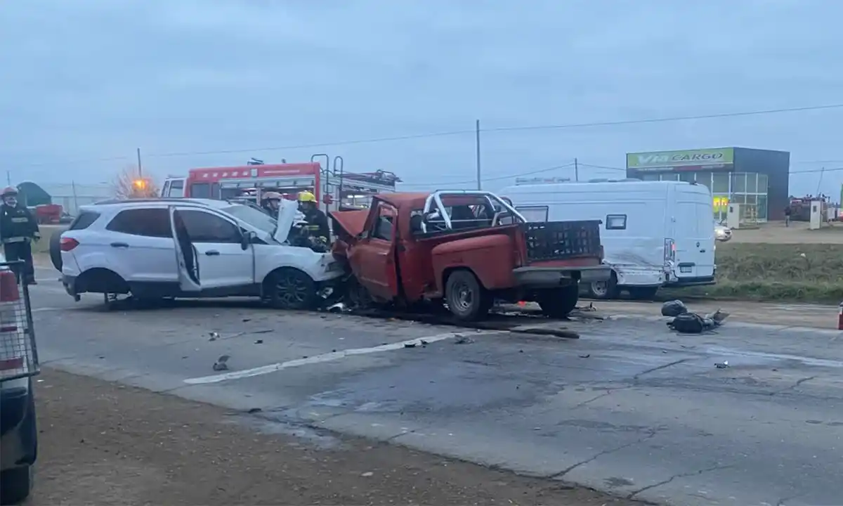 Un muerto tras fuerte choque en el acceso a Coronel Suárez
