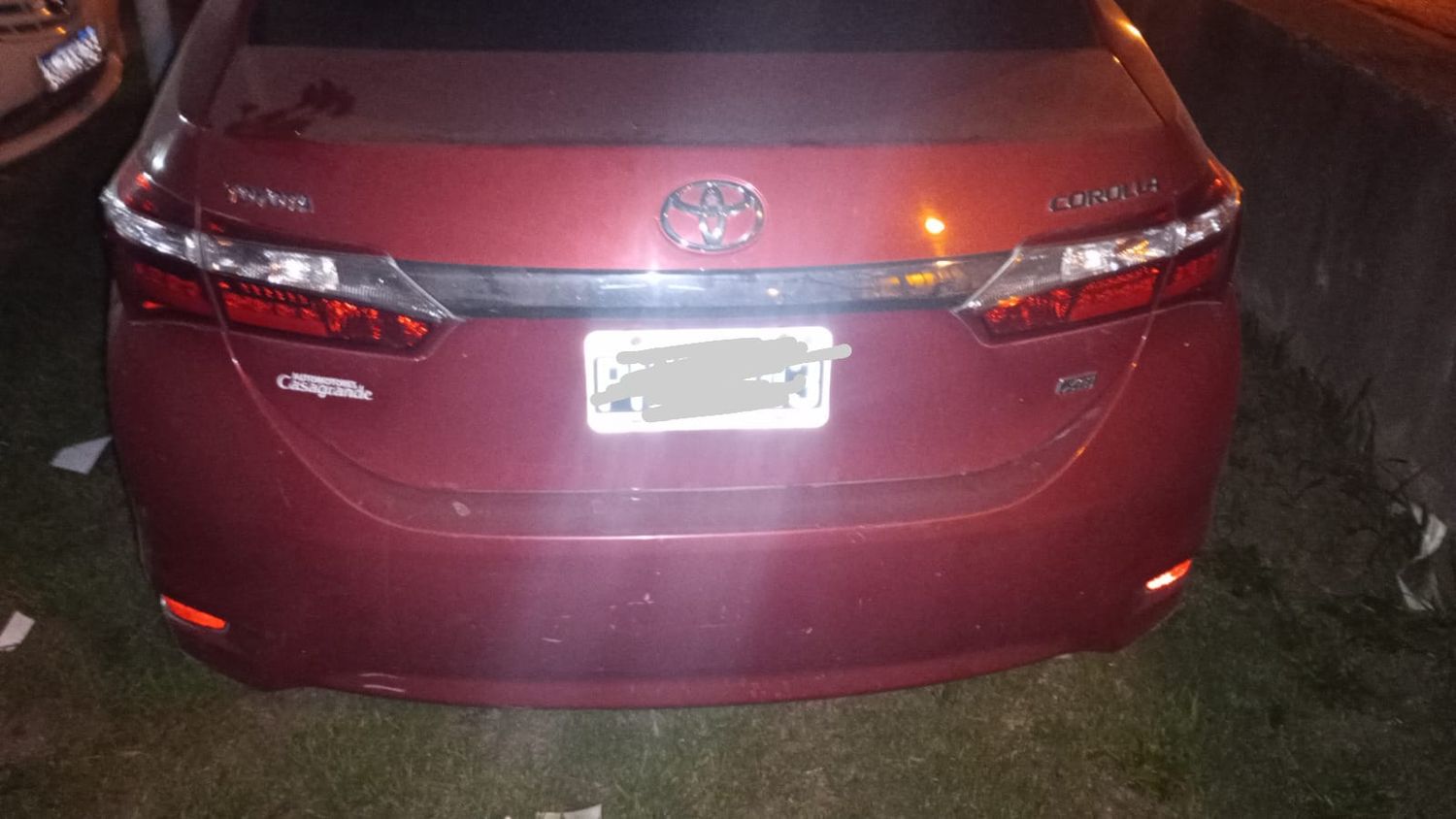 El Toyota Corolla fue secuetrado y quedó a disposición del Juzgado de Faltas.