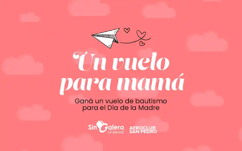 Un vuelo para mamá: el Aeroclub sortea 6 vuelos de bautismo por el Día de la Madre