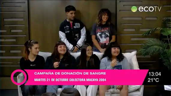 Colecta externa de sangre organizada por alumnos de la Escuela Secundaria N°4