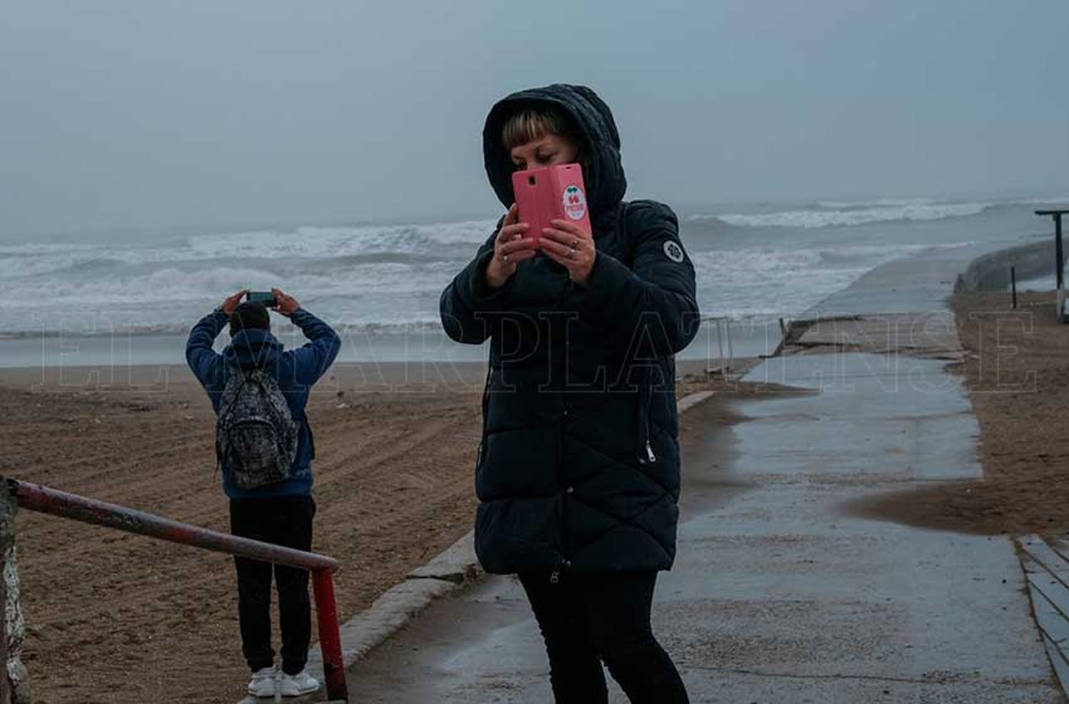 Un sábado con lluvias en Mar del Plata