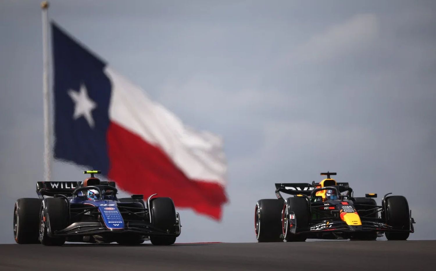 Franco Colapinto y Max Verstappen.