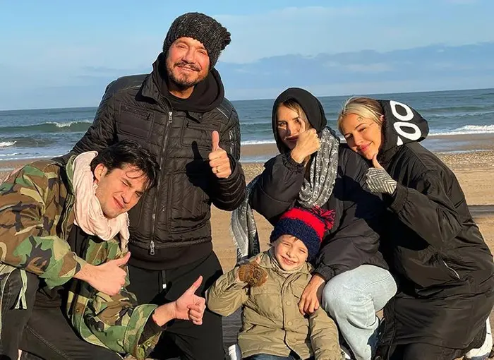 Tinelli y su familia festejaron el Día del Padre en Necochea