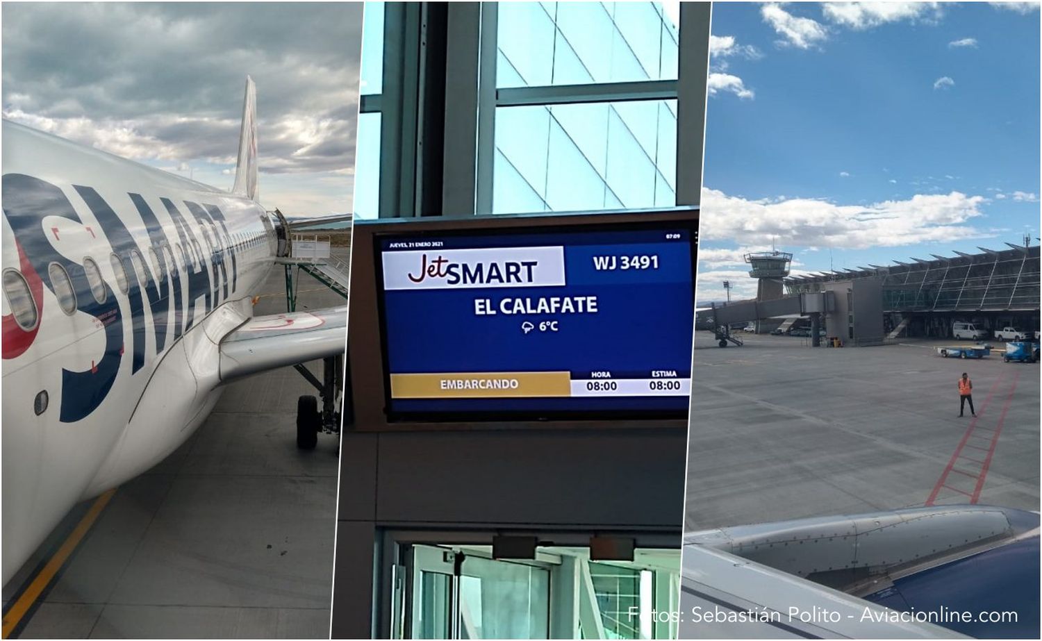 JetSMART inauguró sus vuelos a El Calafate