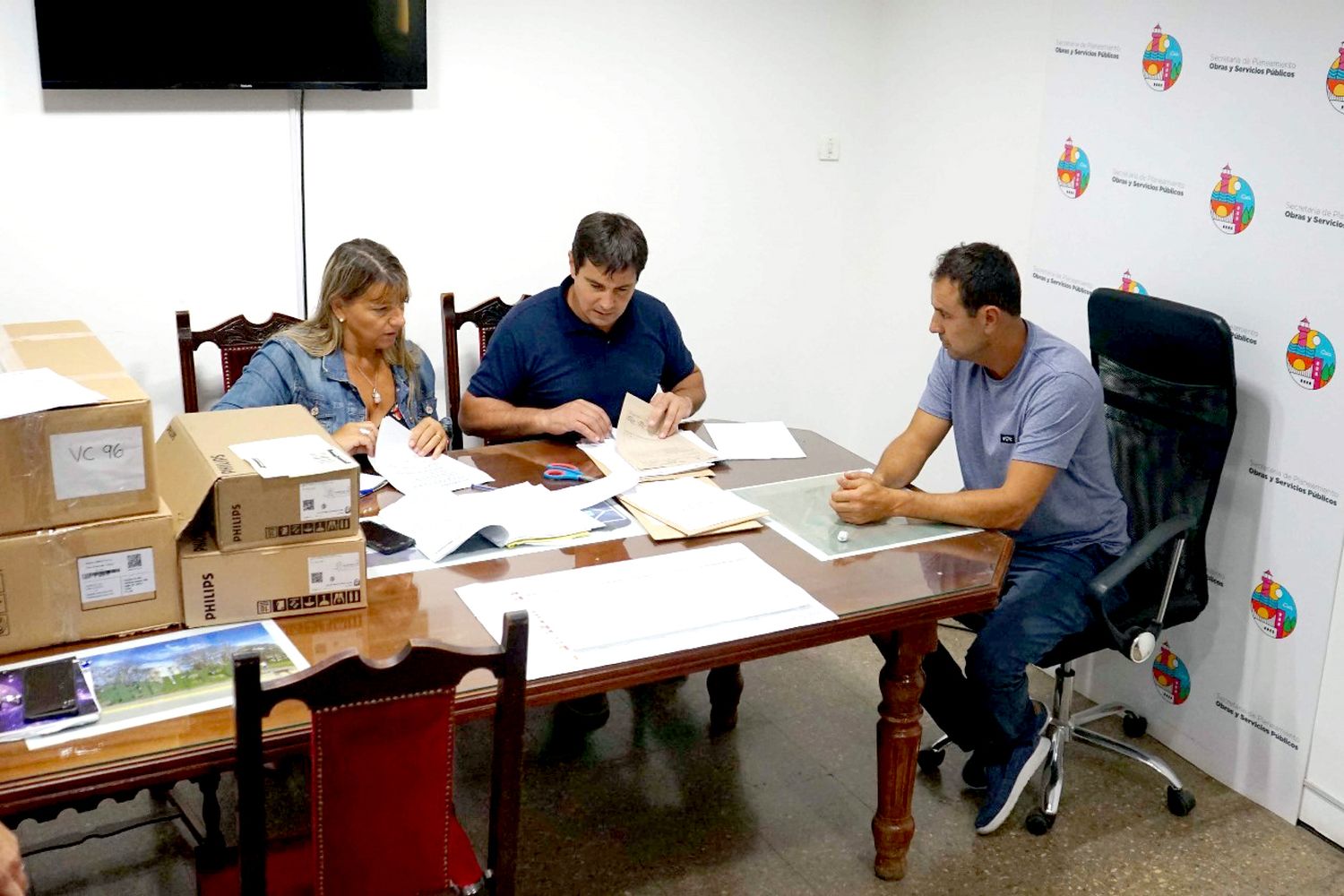 Apertura de sobres. Se realizó en el área de Planeamiento y Obras Públicas