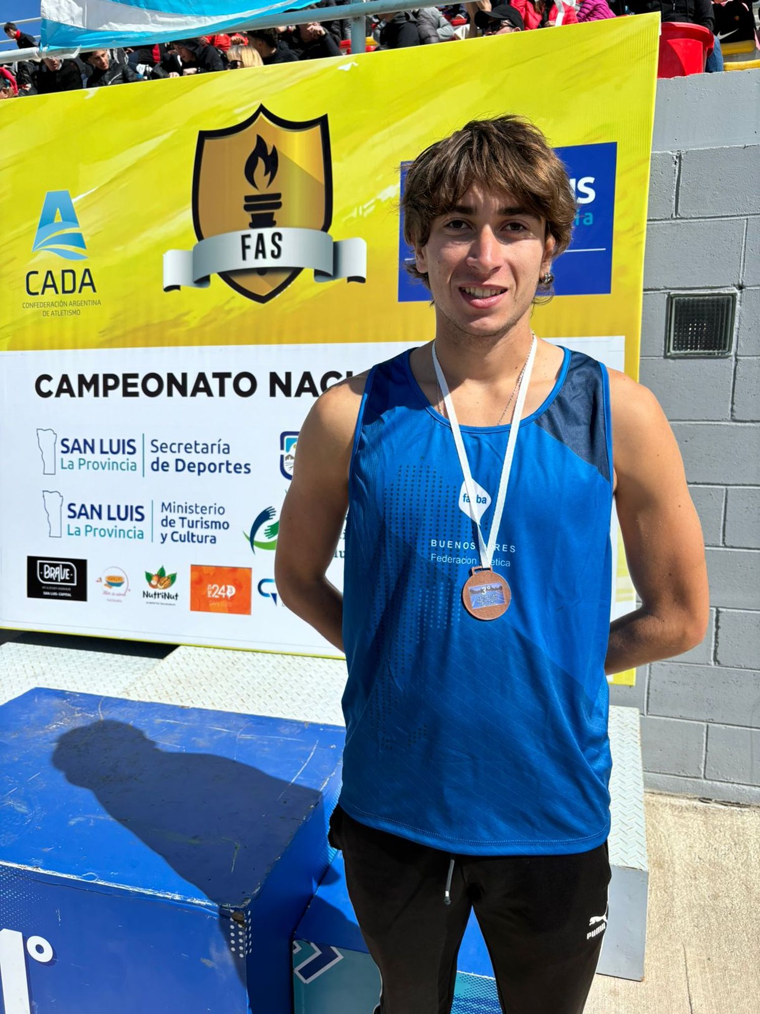 Marchetti y su medalla de bronce en el Nacional U23