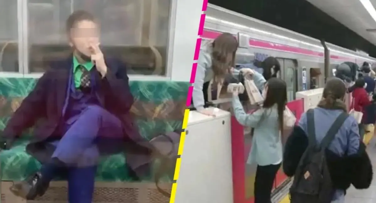 ¡ESTABA VESTIDO DE JOKER! Apuñala a 17 personas en el metro de Tokio