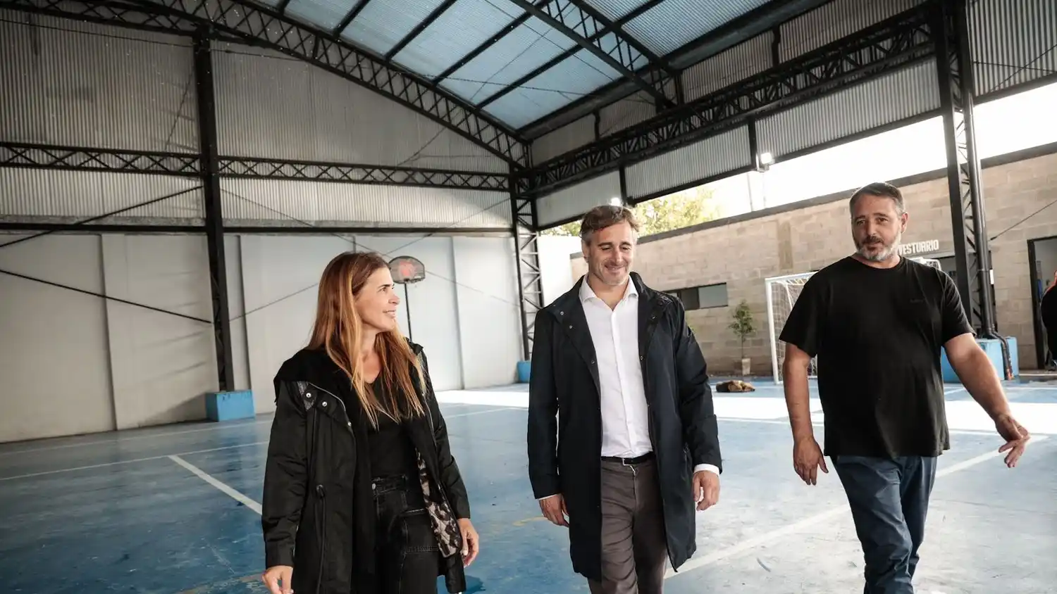 Achával, junto a Peralta y Laurent, compartieron con la comunidad el homenaje al Papa