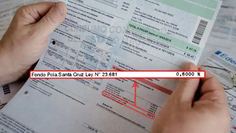 Eliminaron el “fondo de Santa Cruz” de las facturas de luz de todo el país