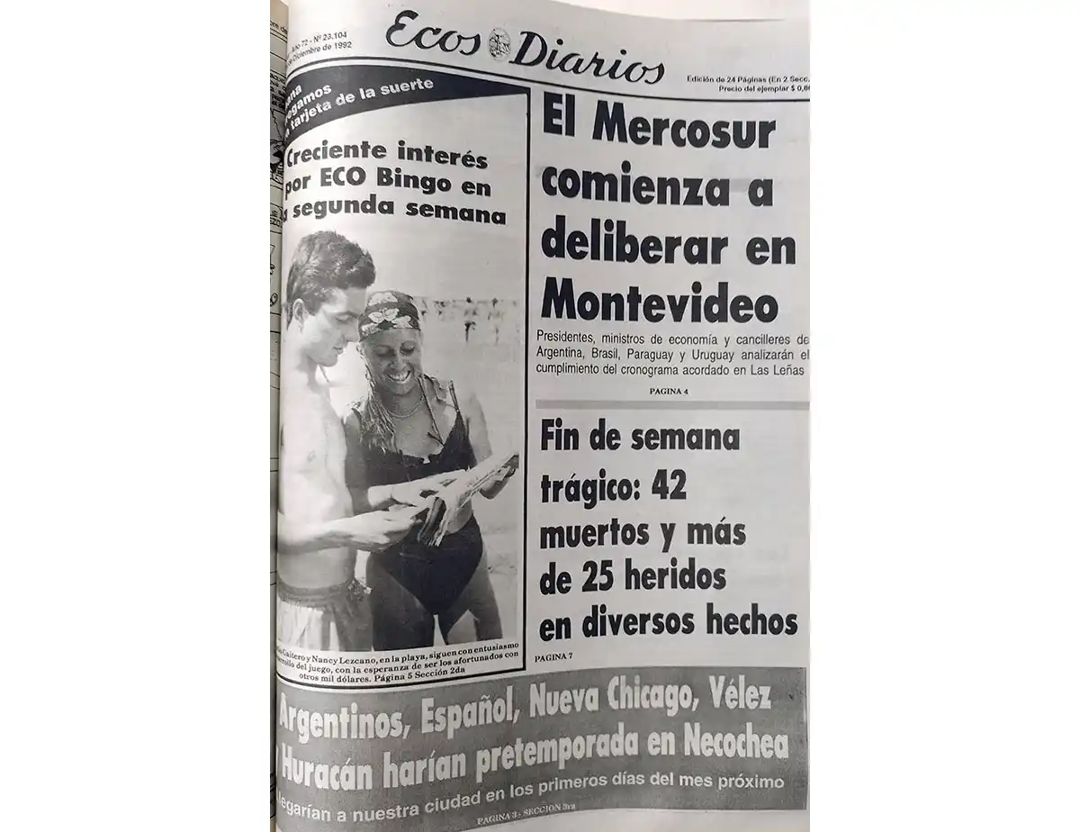 Martes 29 de diciembre de 1992