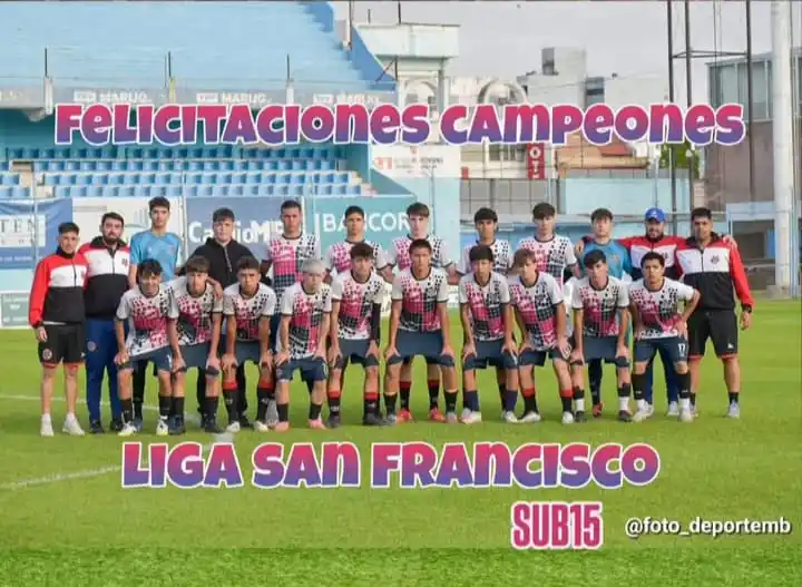 Los pibes de la liga local se consagraron campeones en Río Cuarto.