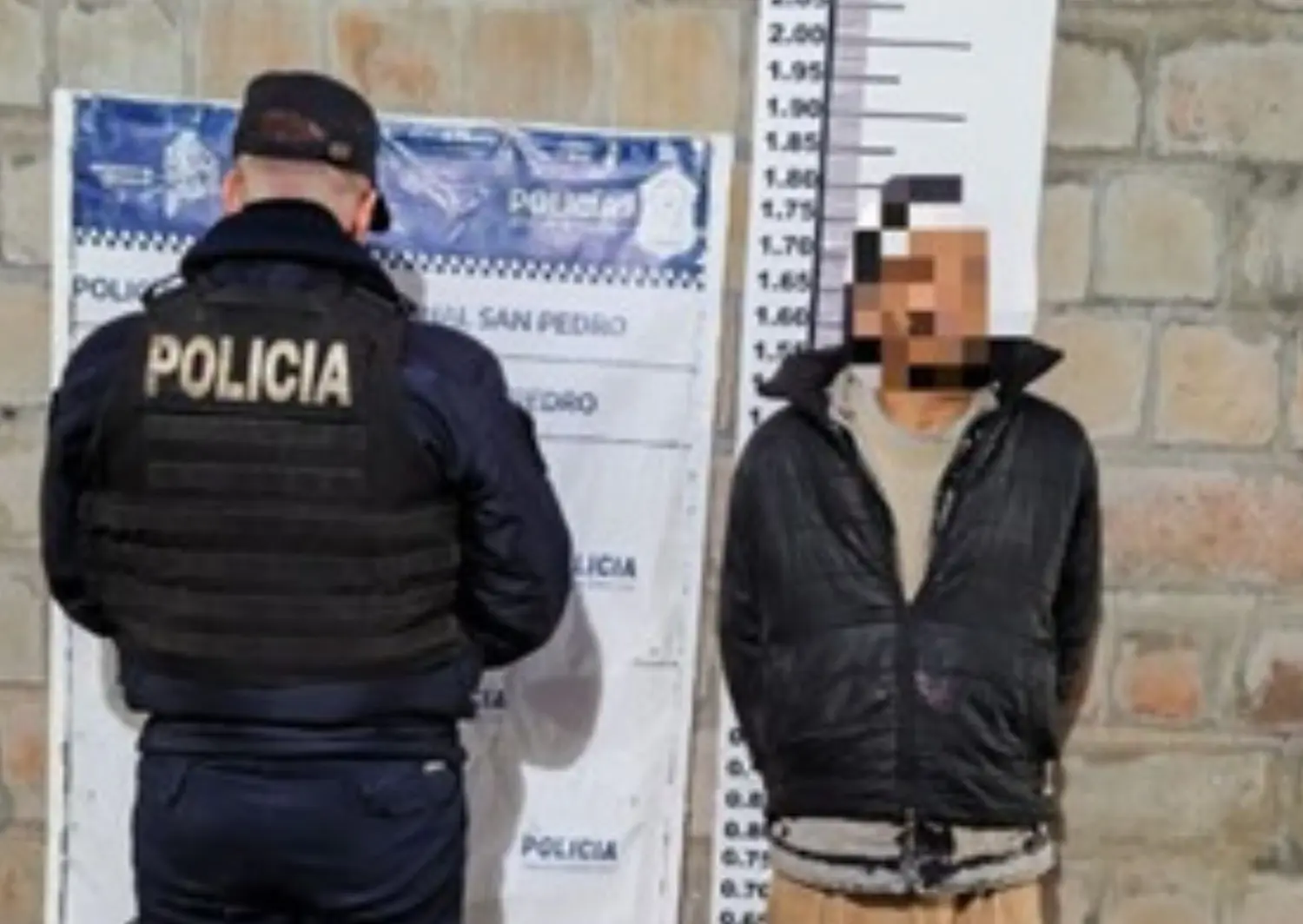 El agresor fue trasladado a la Comisaría local.