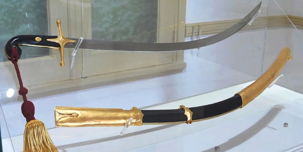 El famoso sable corvo de San Martín. El sábado será entregado a los granaderos en la ciudad de San Lorenzo. Foto: Archivo