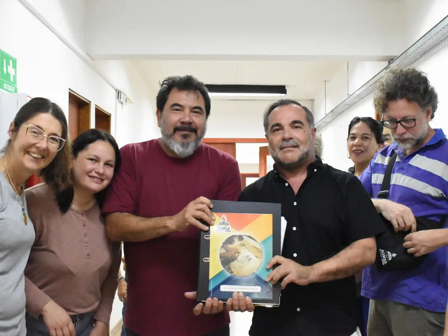 Fabián Peccín participó en la presentación de la Lista 1 de AGMER ante el CGE