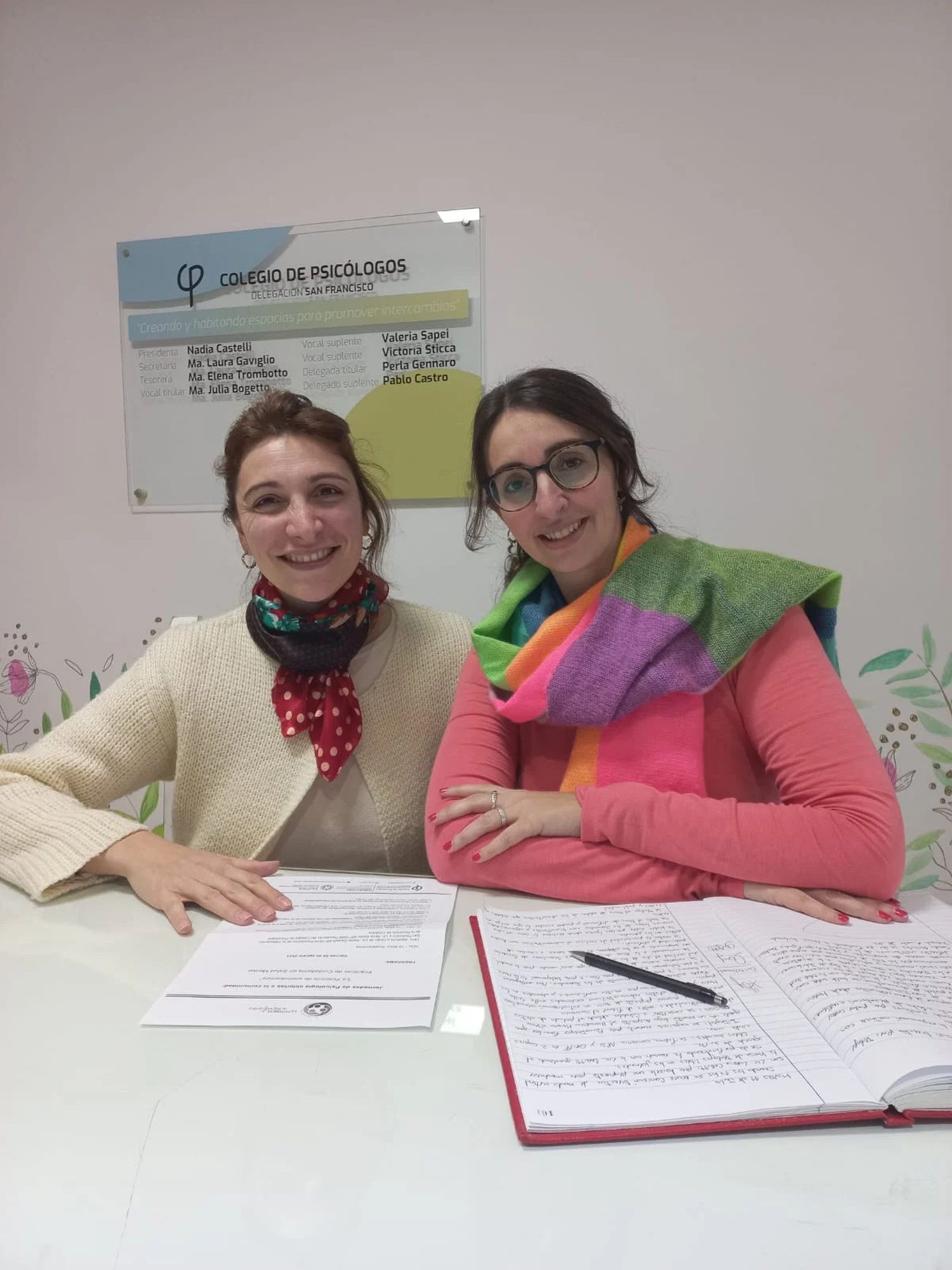 Las licenciadas Nadia Castelli y María Laura Gaviglio invitaron a participar de las jornadas