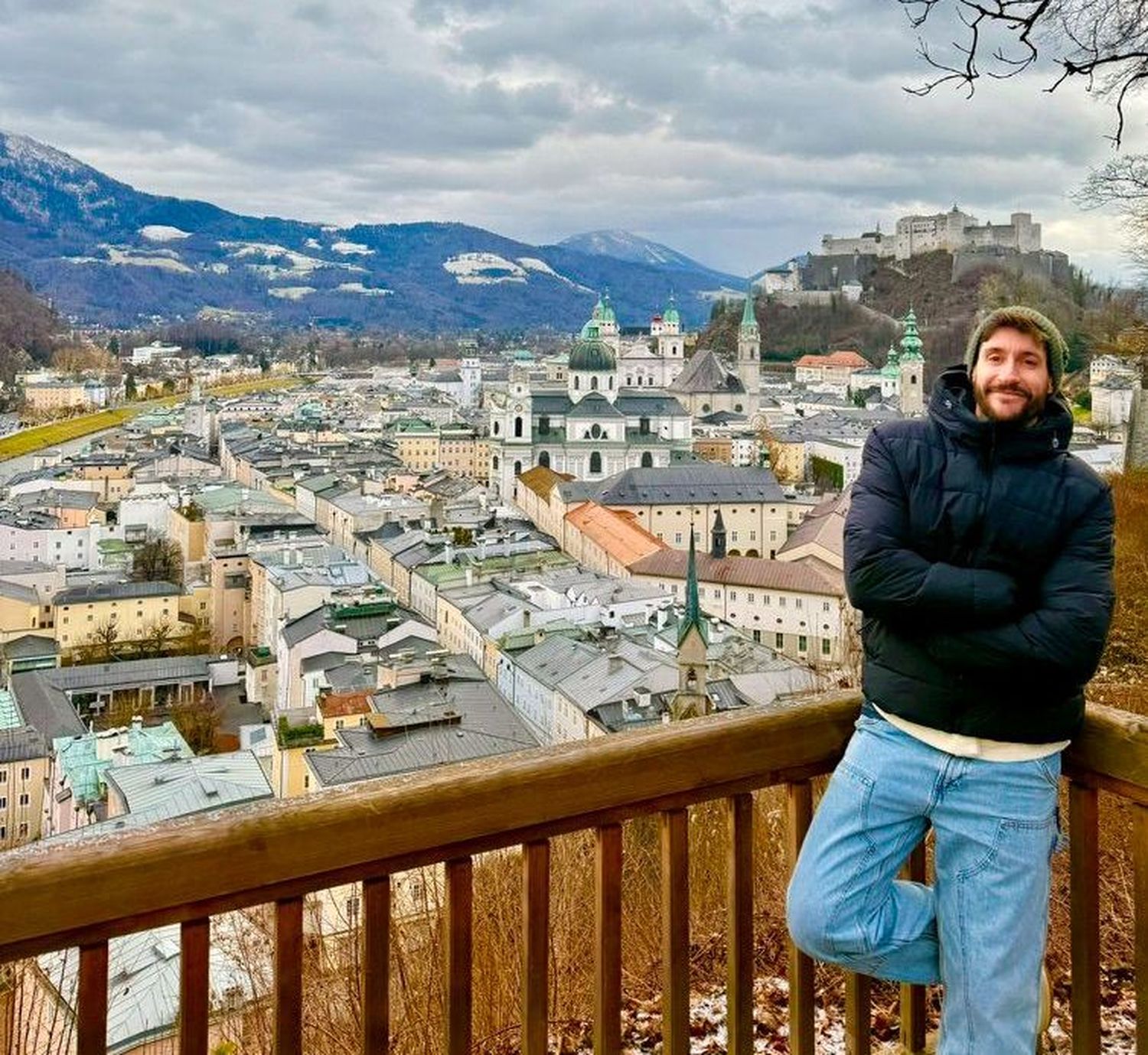 Vista de una pequeña ciudad de ensueño